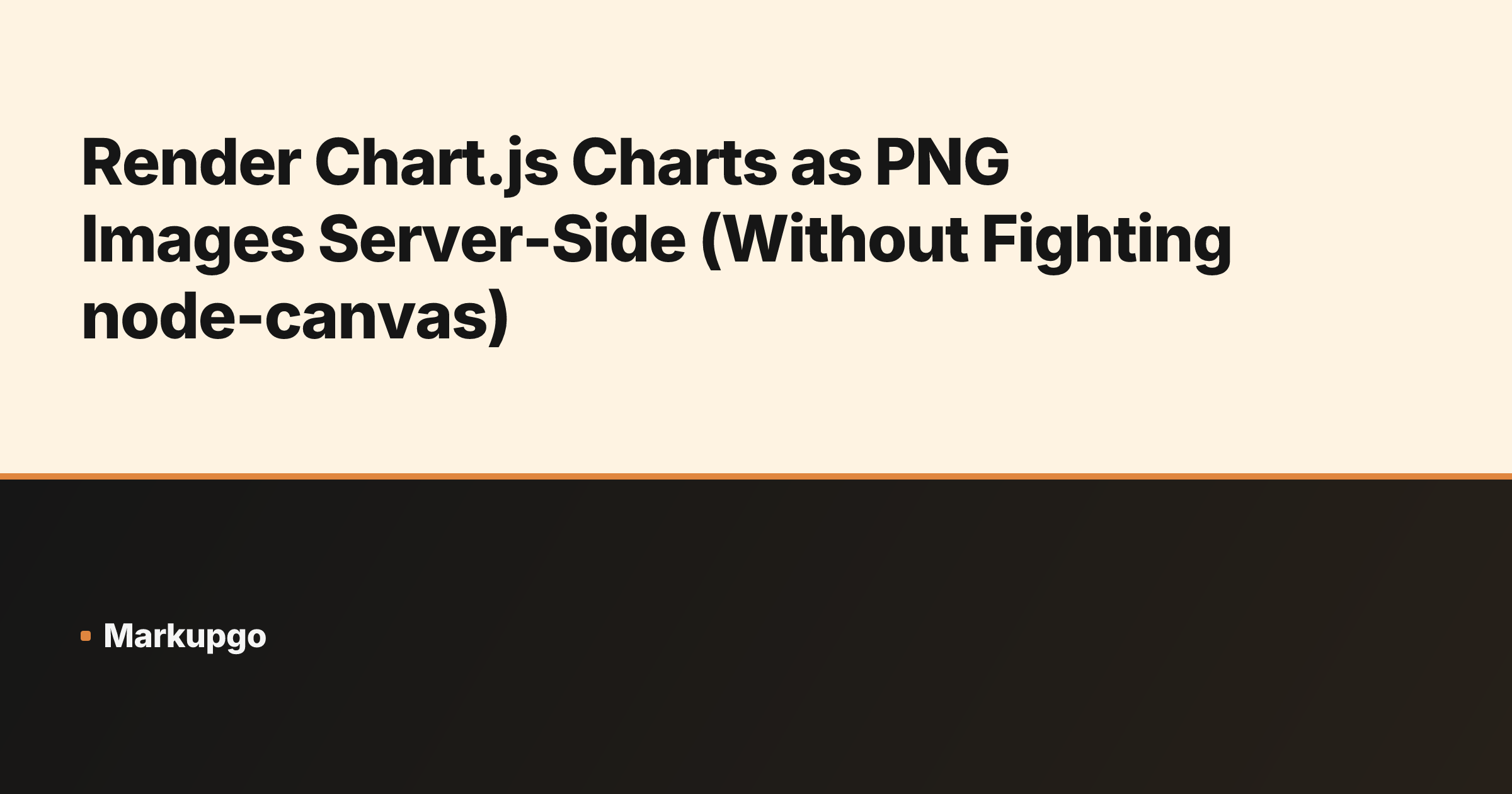 Render Chart.js Charts as PNG Images Server-Side (Without Fighting node-canvas)