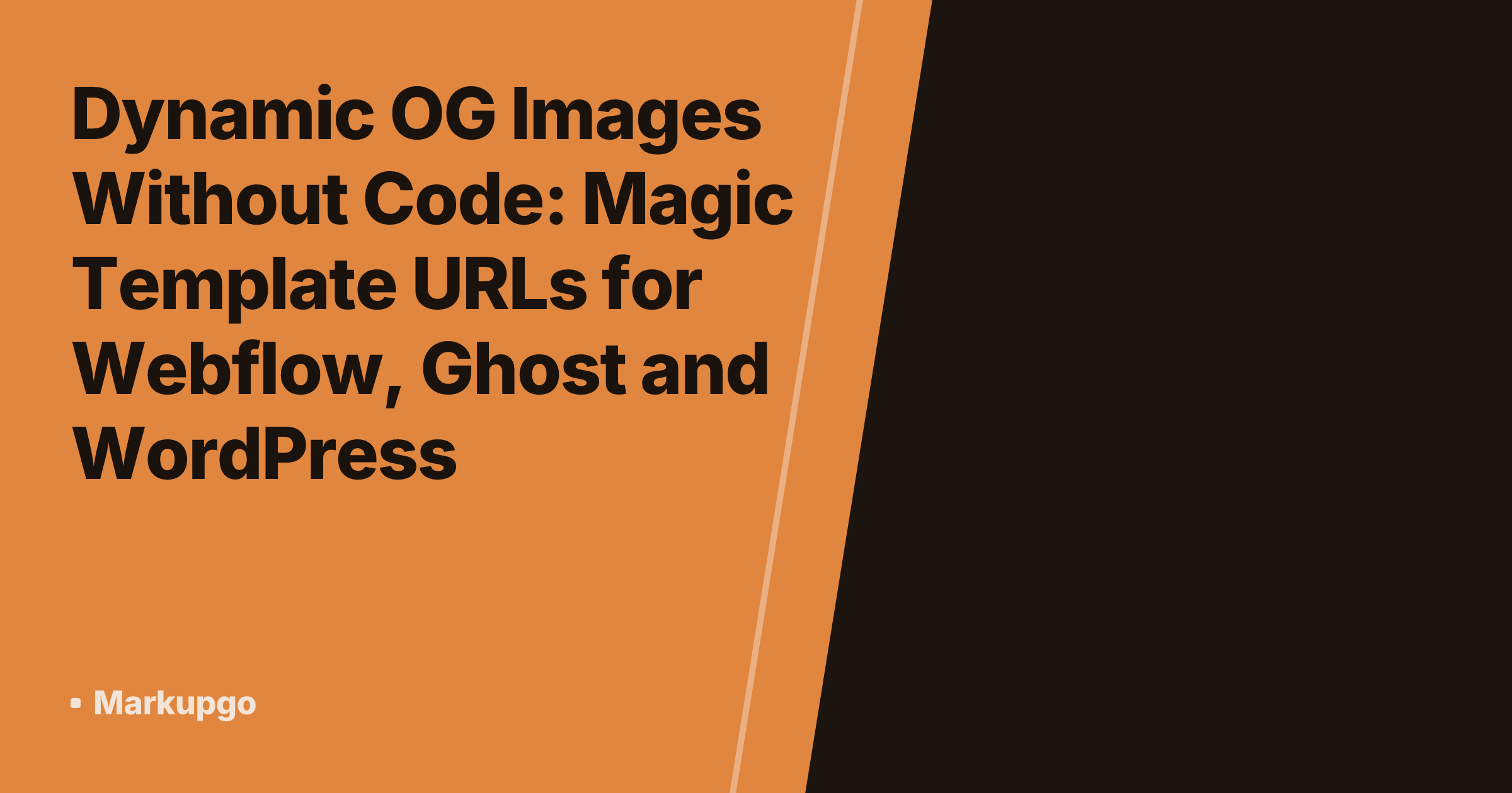Dynamic OG Images Without Code: Magic Template URLs for Webflow, Ghost and WordPress